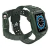 Pasek z etui ochronnym Protect Strap Band do Apple Watch 42 / 44 / 45 mm opaska obudowa pancerna - zielony